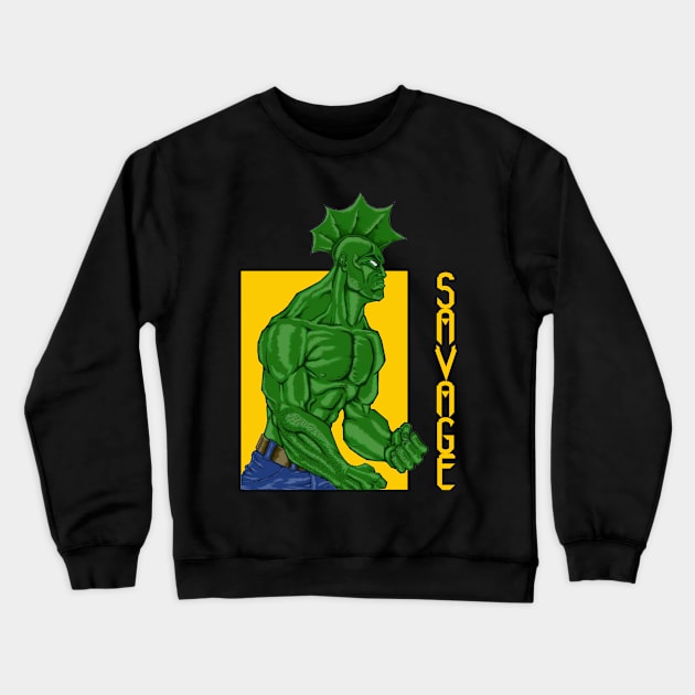 savage Crewneck Sweatshirt by sapanaentertainment